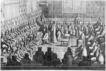 Session of Parliament Presided by Regent Anne of Austria and Louis XIV